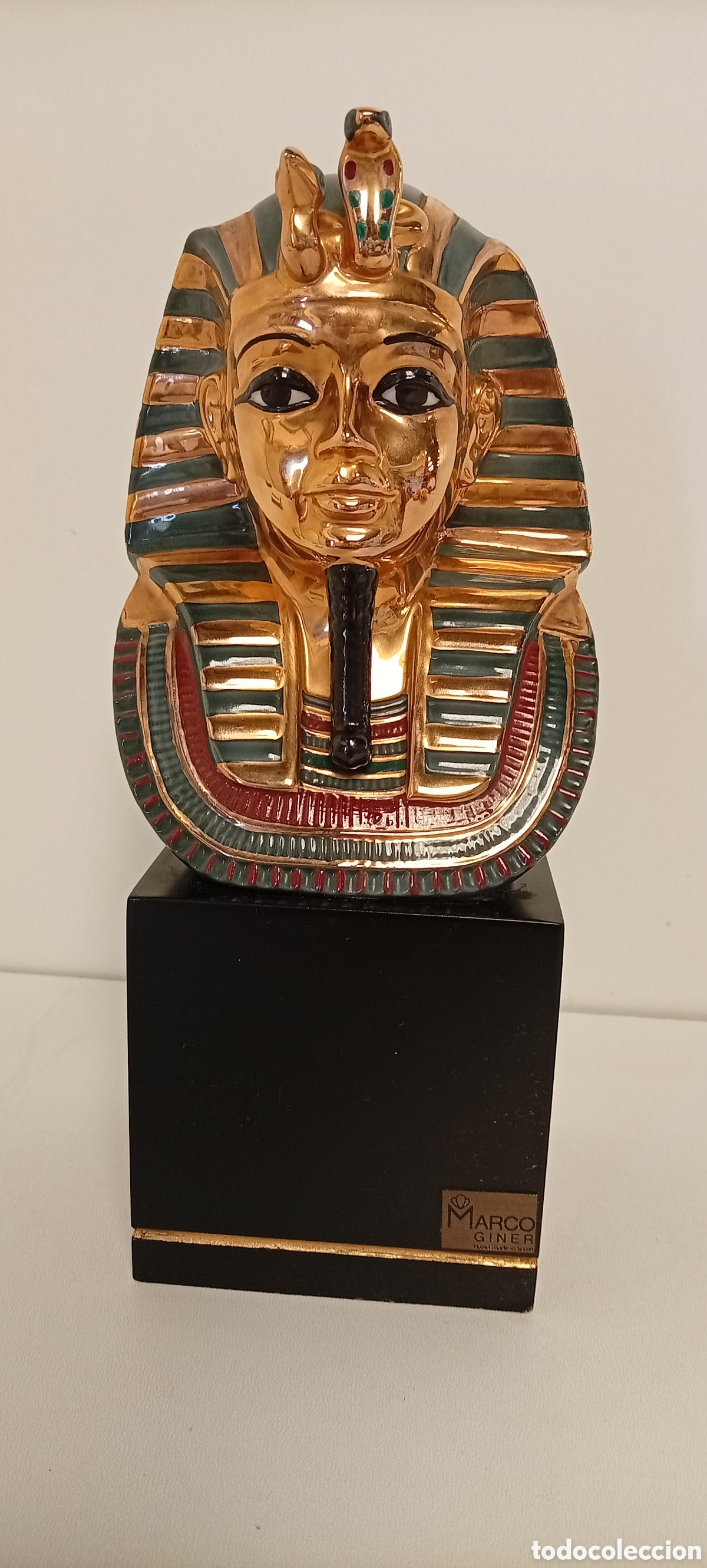 Antig&uuml;edades: M&Aacute;SCARA FUNERARIA DE TUTANKAM&Oacute;N PORCELANA