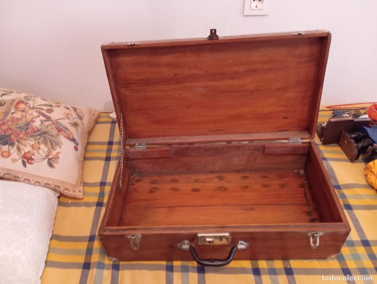 Antig&uuml;edades: Maleta Antigua Madera Restaurada en su totalidad