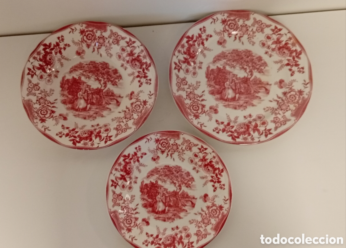 Antig&uuml;edades: PLATOS VINTAGE DE LA MARCA ITALIANA QUADRIFOGLIO