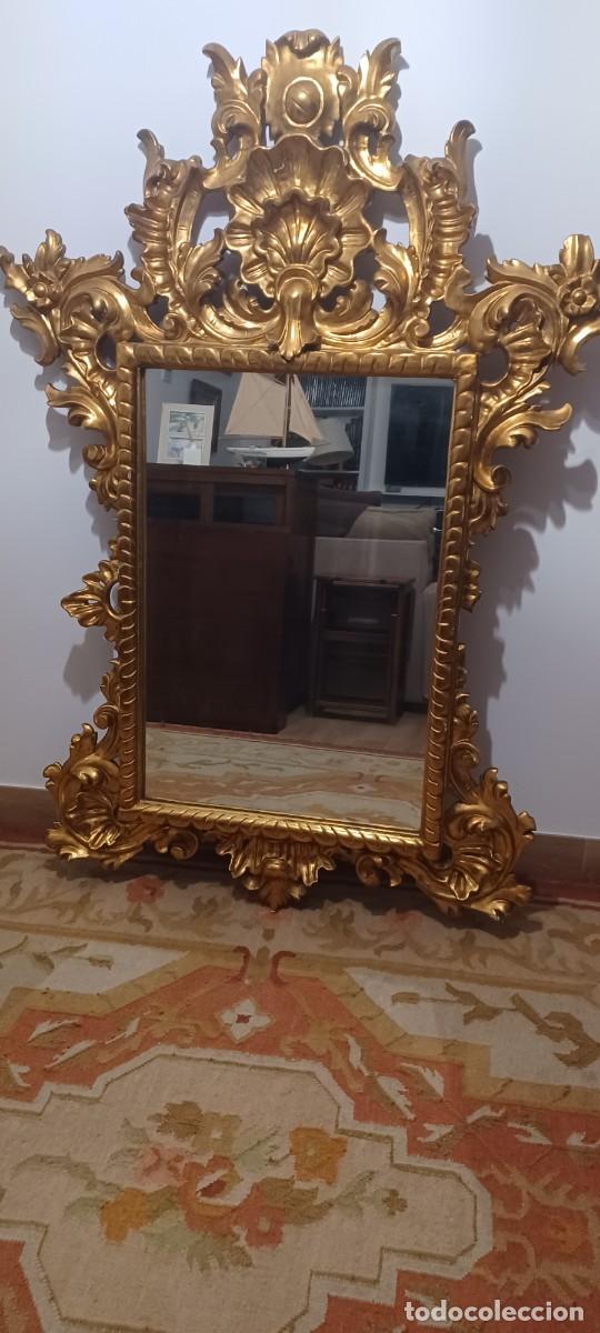 Antig&uuml;edades: Espejo cornucopia dorado