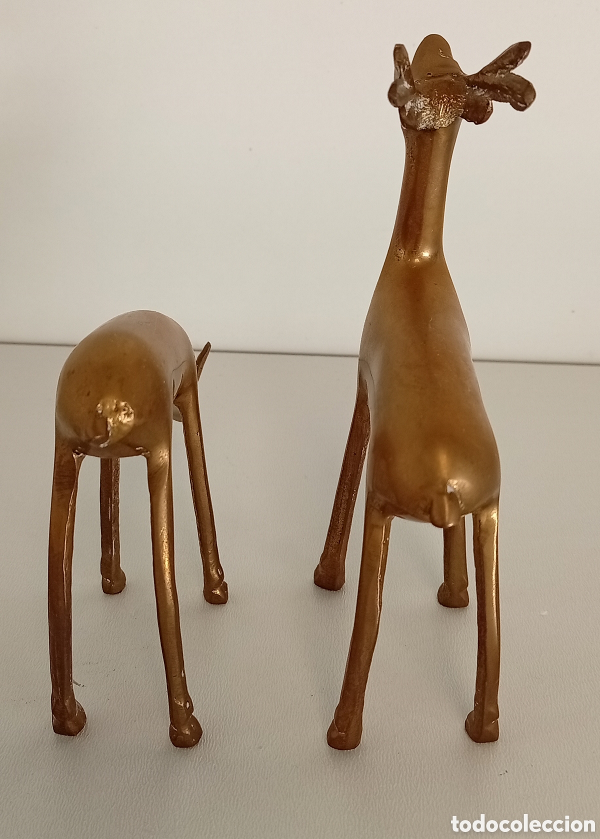 Antig&uuml;edades: .FIGURAS PAREJA CIERVOS BRONCE - Foto 2