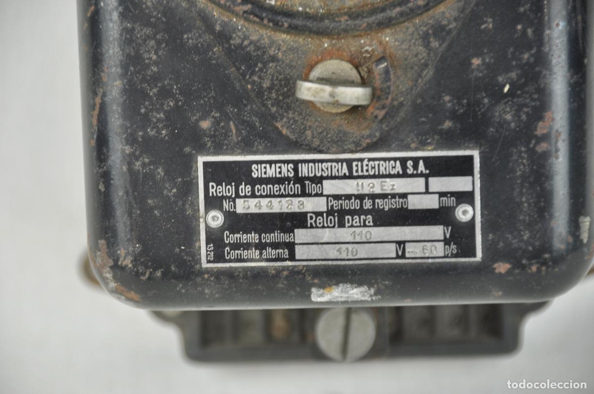 Antig&uuml;edades: Reloj interruptor de corriente alterna Siemens - Foto 5