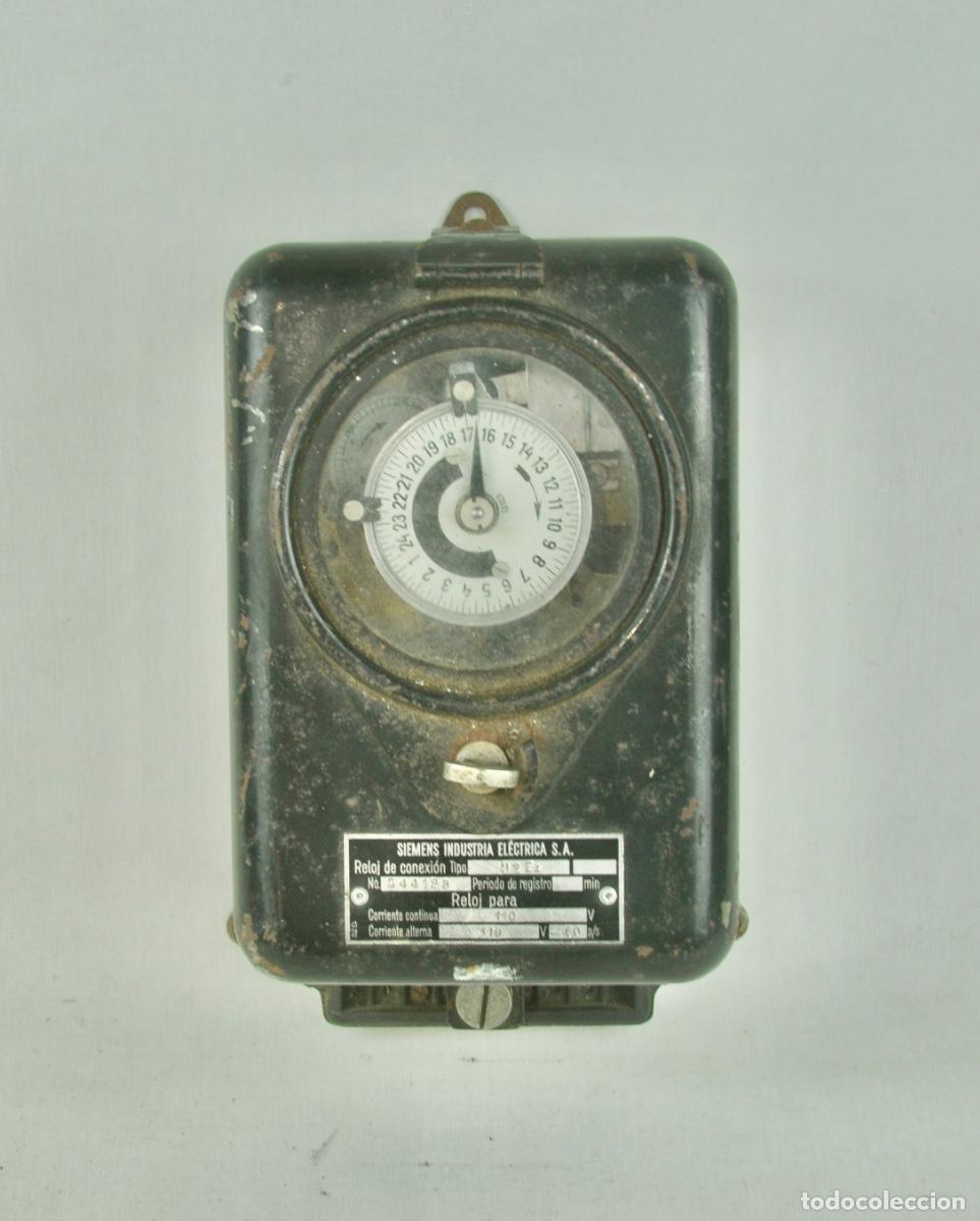 Antig&uuml;edades: Reloj interruptor de corriente alterna Siemens - Foto 6
