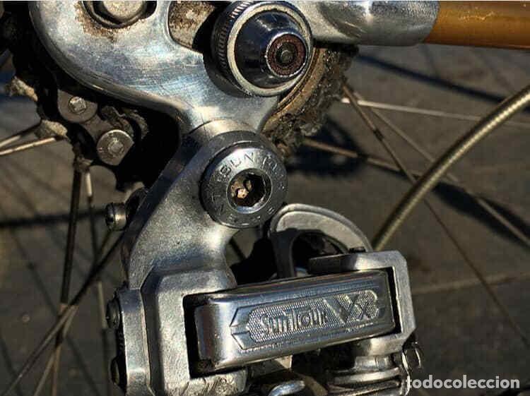 Antig&uuml;edades: Bicicleta Alan 56 cm Aluminio Oro - Foto 4
