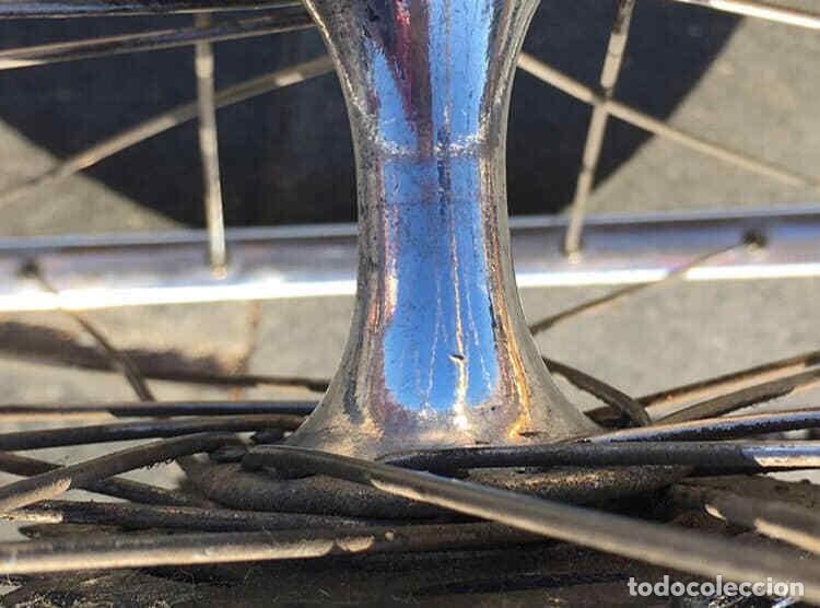 Antig&uuml;edades: Bicicleta Alan 56 cm Aluminio Oro - Foto 8