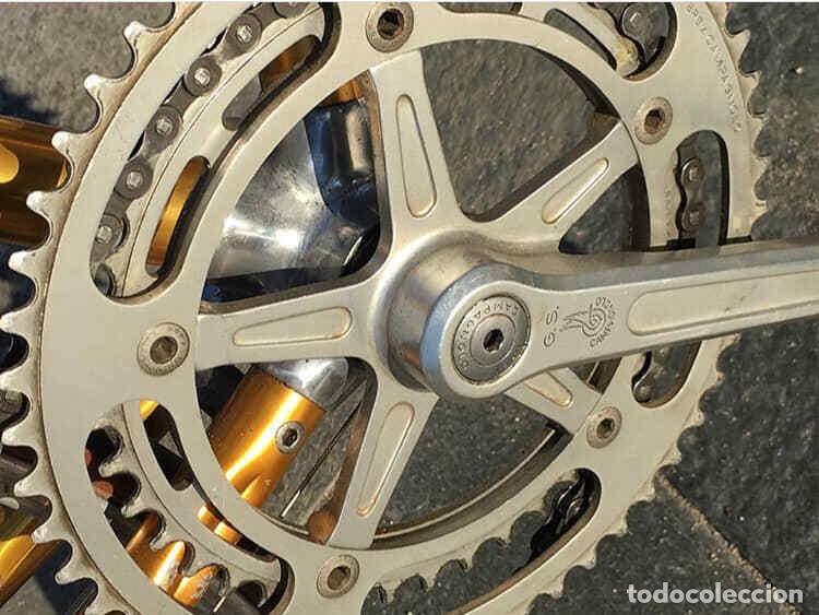 Antig&uuml;edades: Bicicleta Alan 56 cm Aluminio Oro - Foto 2