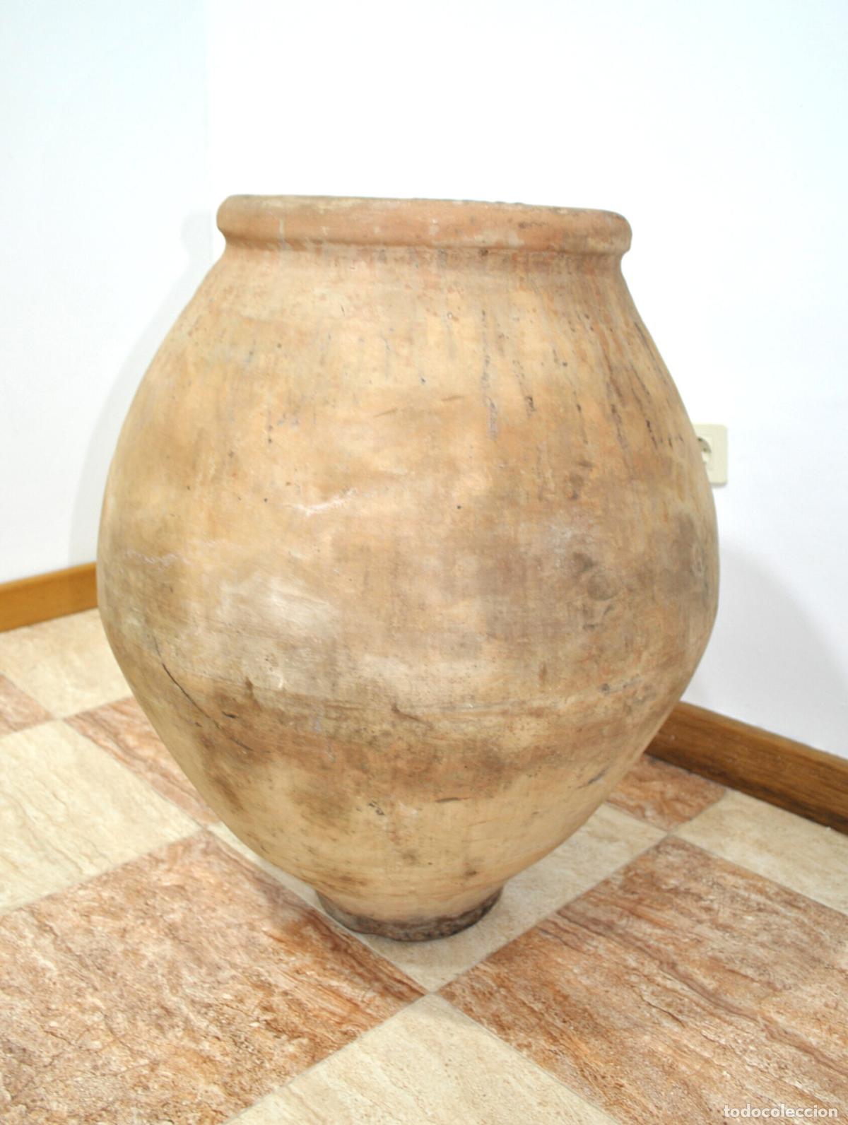 Antig&uuml;edades: Tinaja antigua barro artesanal