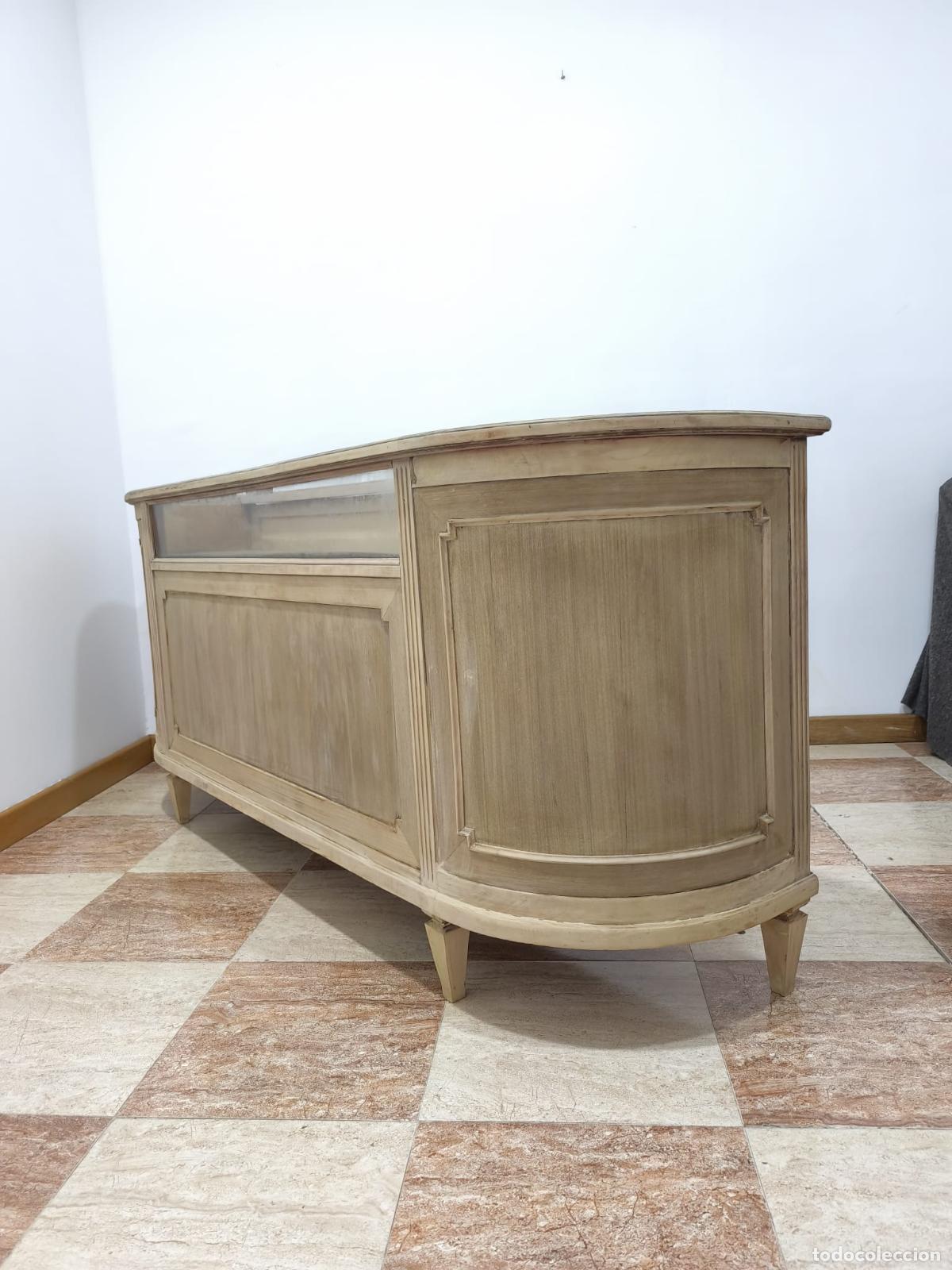 Antig&uuml;edades: Mostrador comercial antiguo de madera - Foto 3