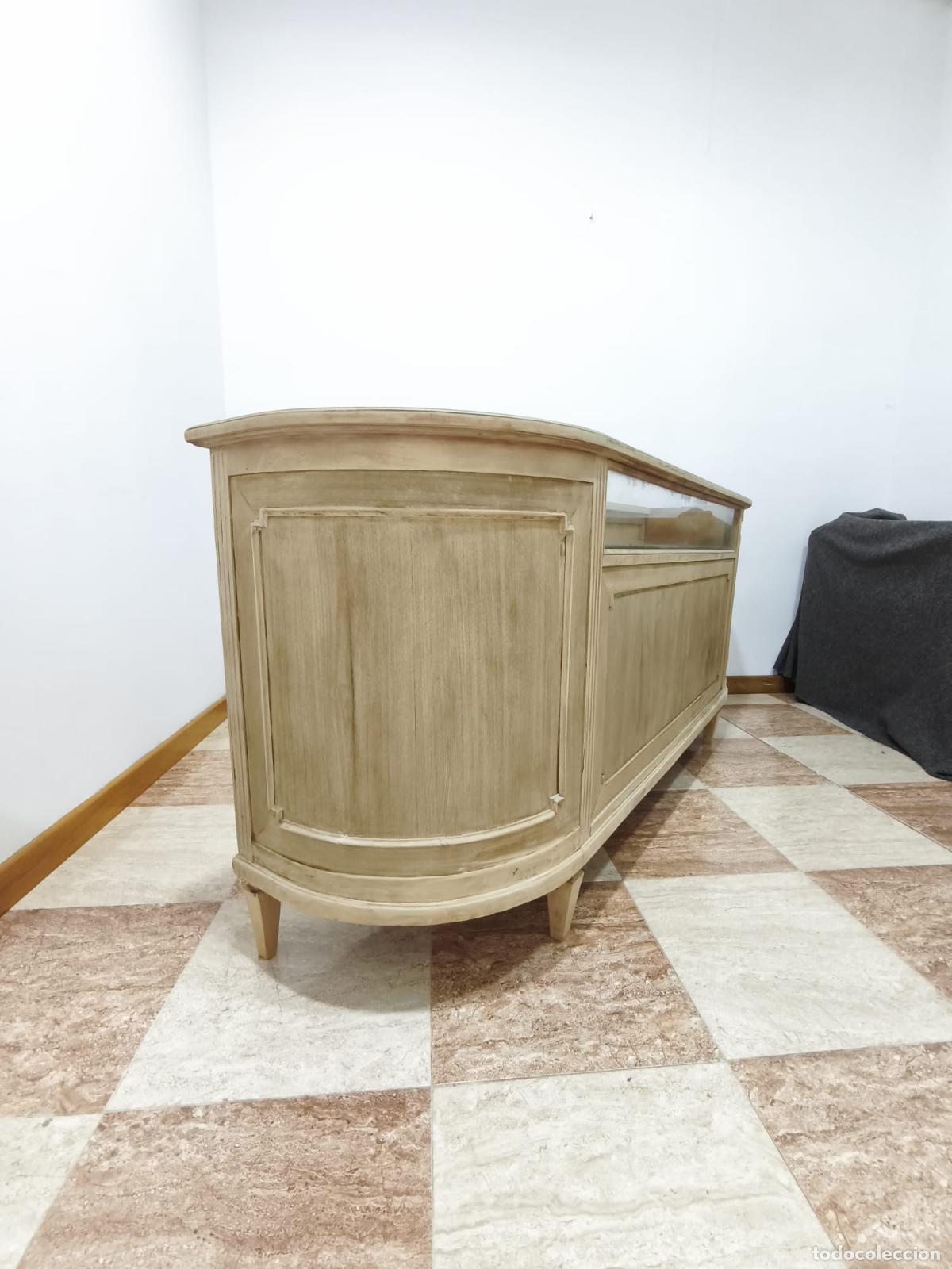Antig&uuml;edades: Mostrador comercial antiguo de madera - Foto 6