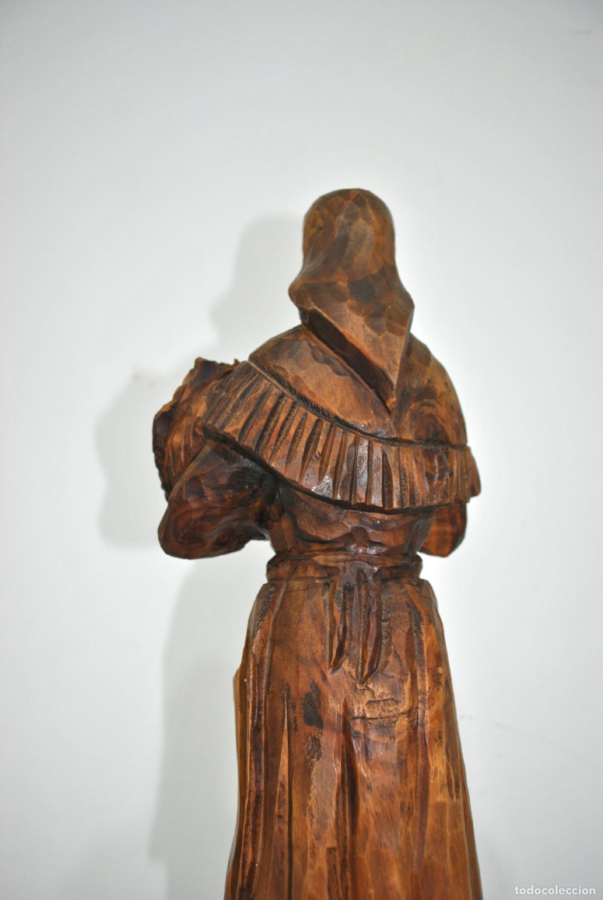 Antig&uuml;edades: Figura madera tallada campesina - Foto 6