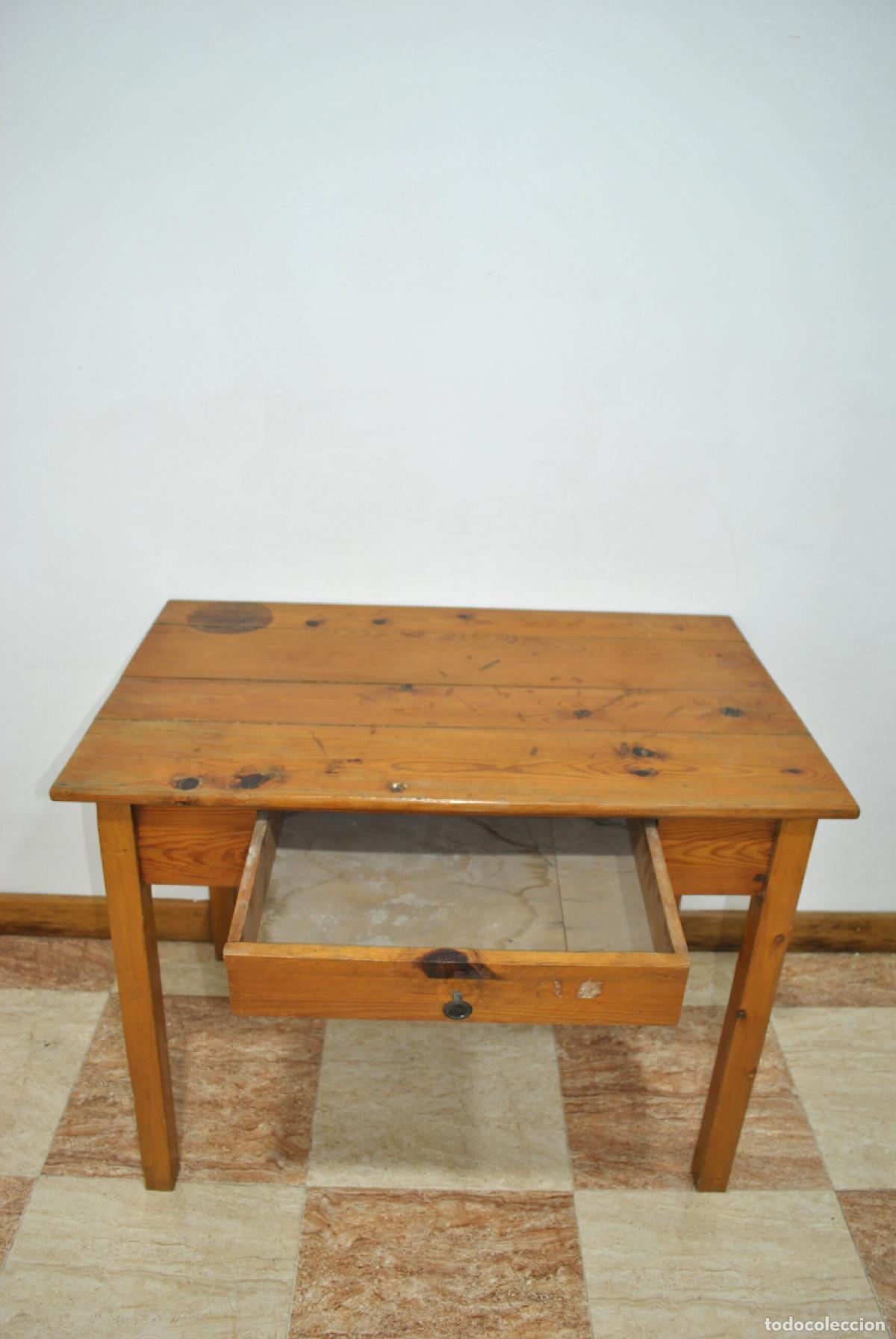 Antig&uuml;edades: Mesa antigua r&uacute;stica madera de pino - Foto 2