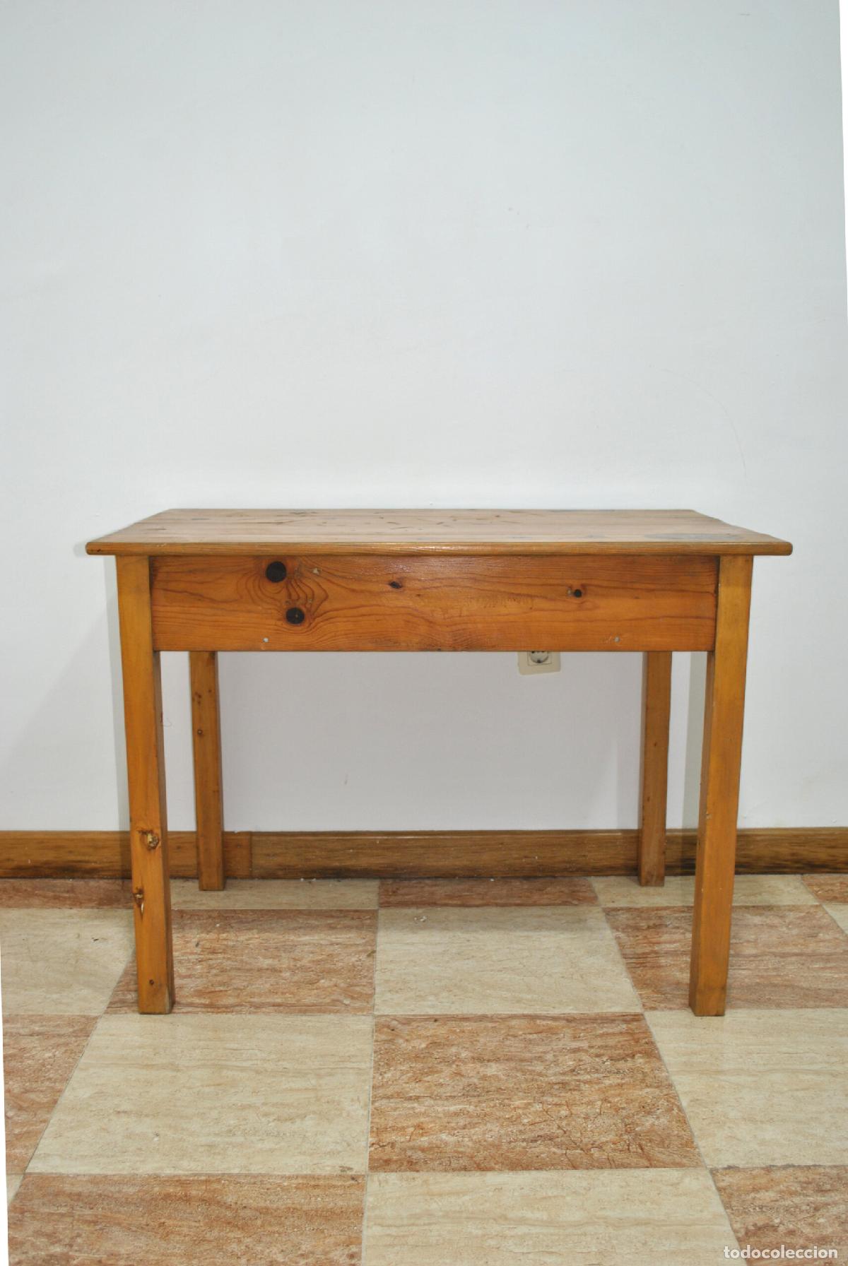 Antig&uuml;edades: Mesa antigua r&uacute;stica madera de pino - Foto 6
