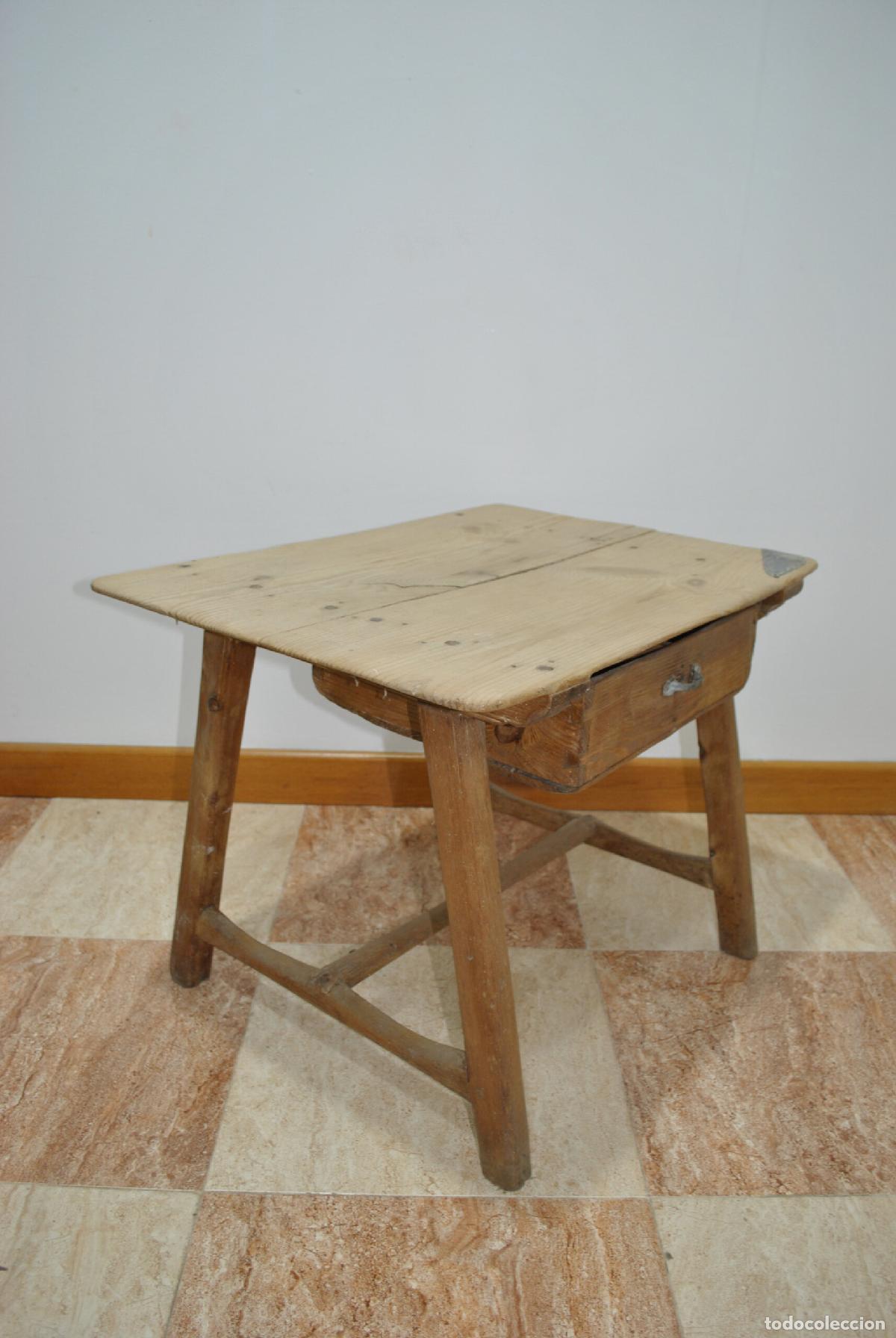Antig&uuml;edades: Mesa tocinera r&uacute;stica madera - Foto 5