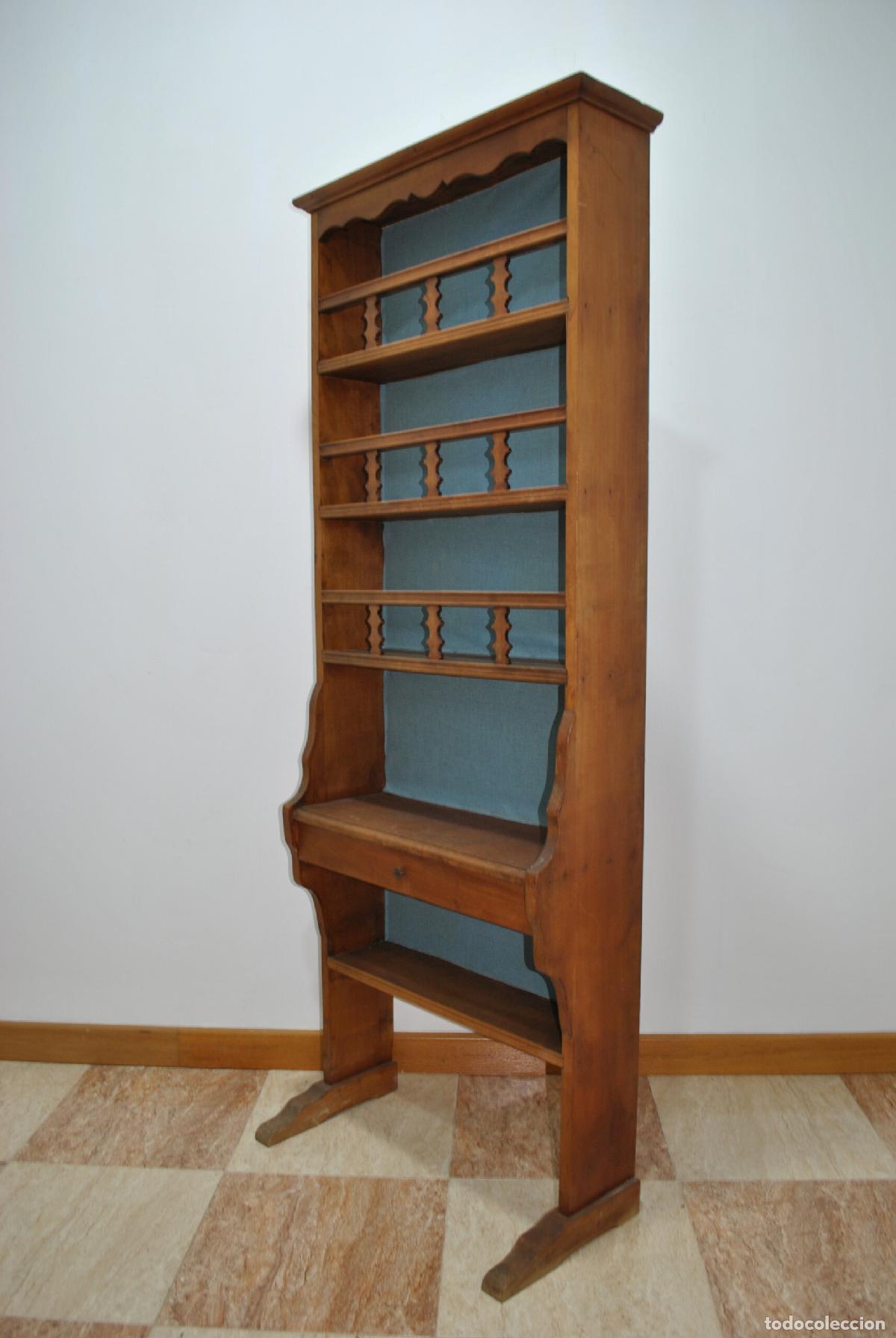 Antig&uuml;edades: Mueble platero r&uacute;stico de madera con caj&oacute;n - Foto 5