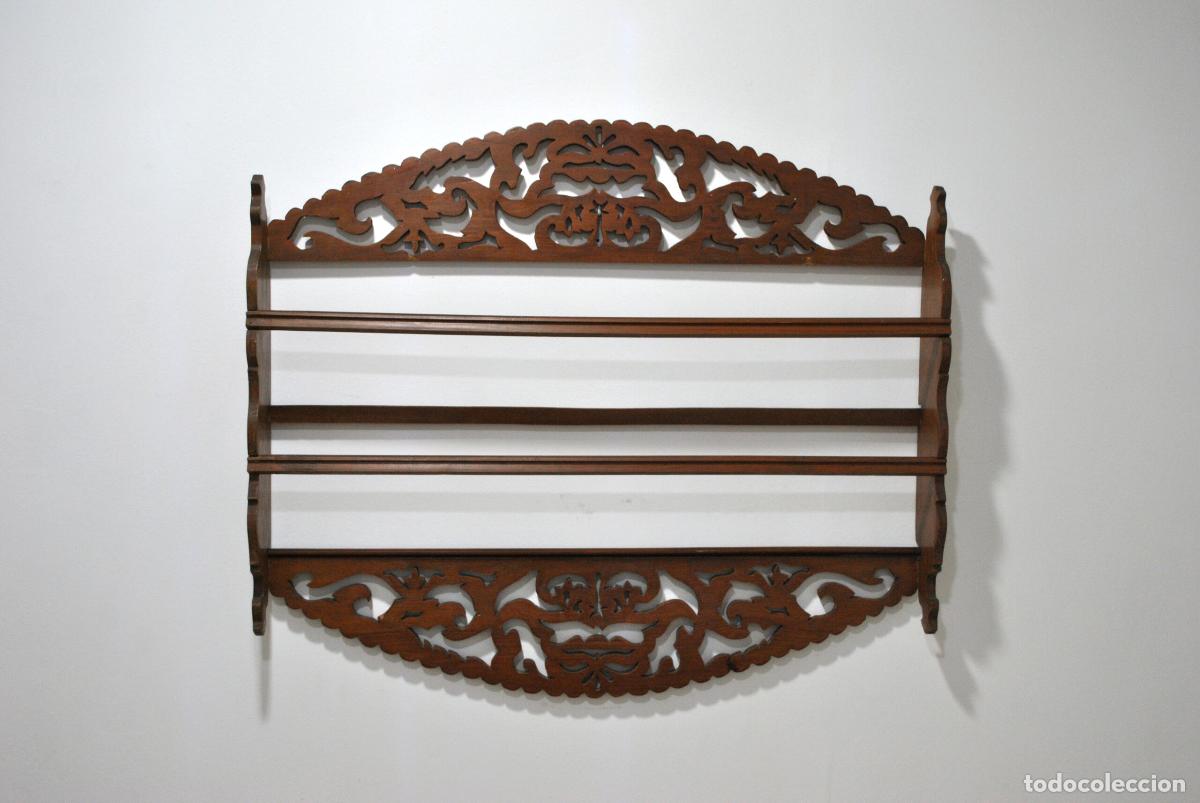 Antig&uuml;edades: Mueble platero de pared de madera - Foto 2