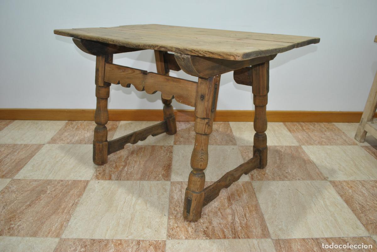 Antig&uuml;edades: Mesa r&uacute;stica estilo castellano - Foto 5