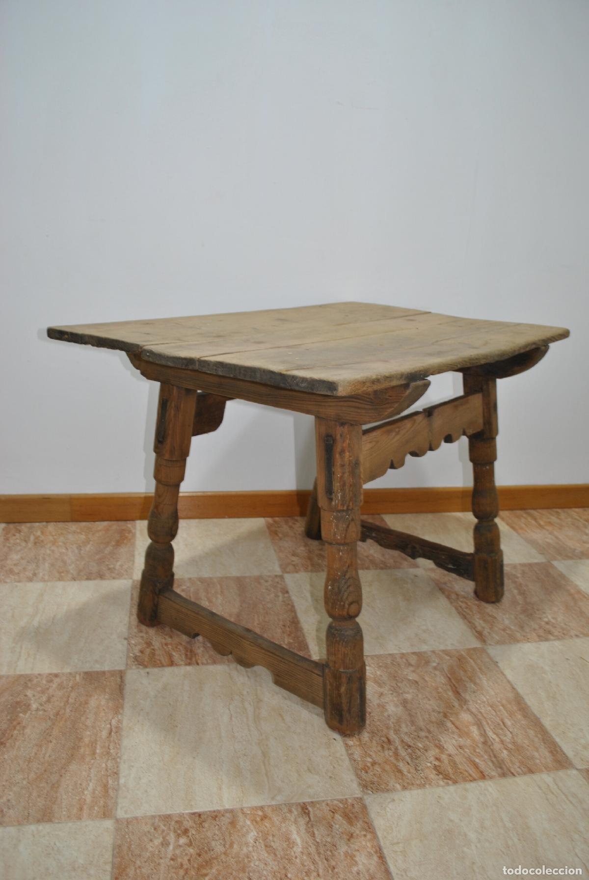 Antig&uuml;edades: Mesa r&uacute;stica estilo castellano - Foto 6