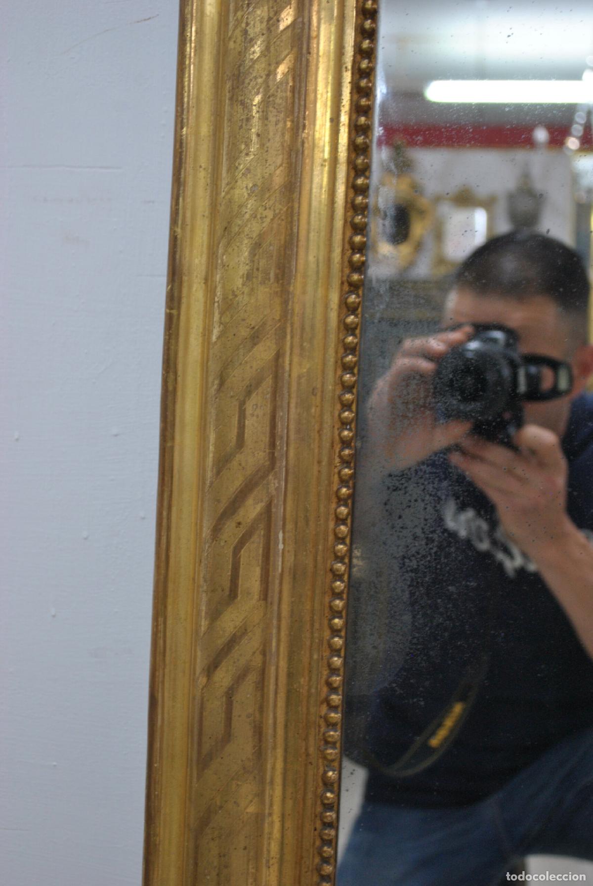 Antig&uuml;edades: Gran espejo Isabelino tallado - Foto 7