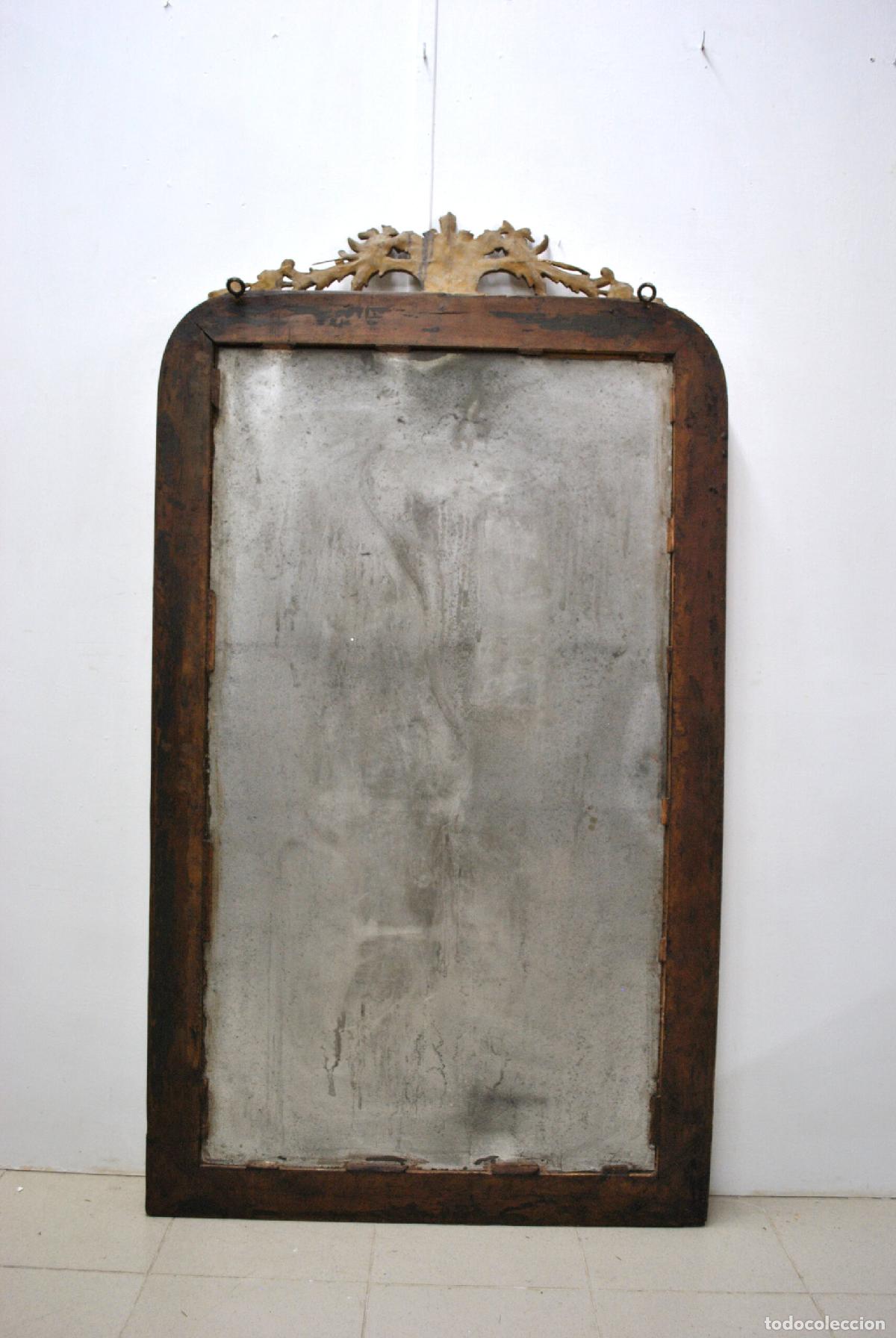Antig&uuml;edades: Gran espejo Isabelino tallado - Foto 8
