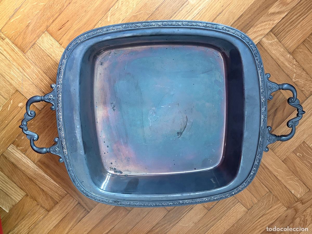 Antig&uuml;edades: Bandeja Silver Plate Cenacchi - Foto 1