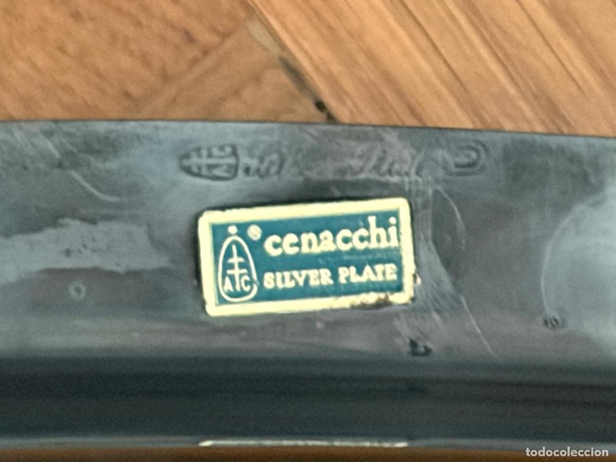 Antig&uuml;edades: Bandeja Silver Plate Cenacchi - Foto 5