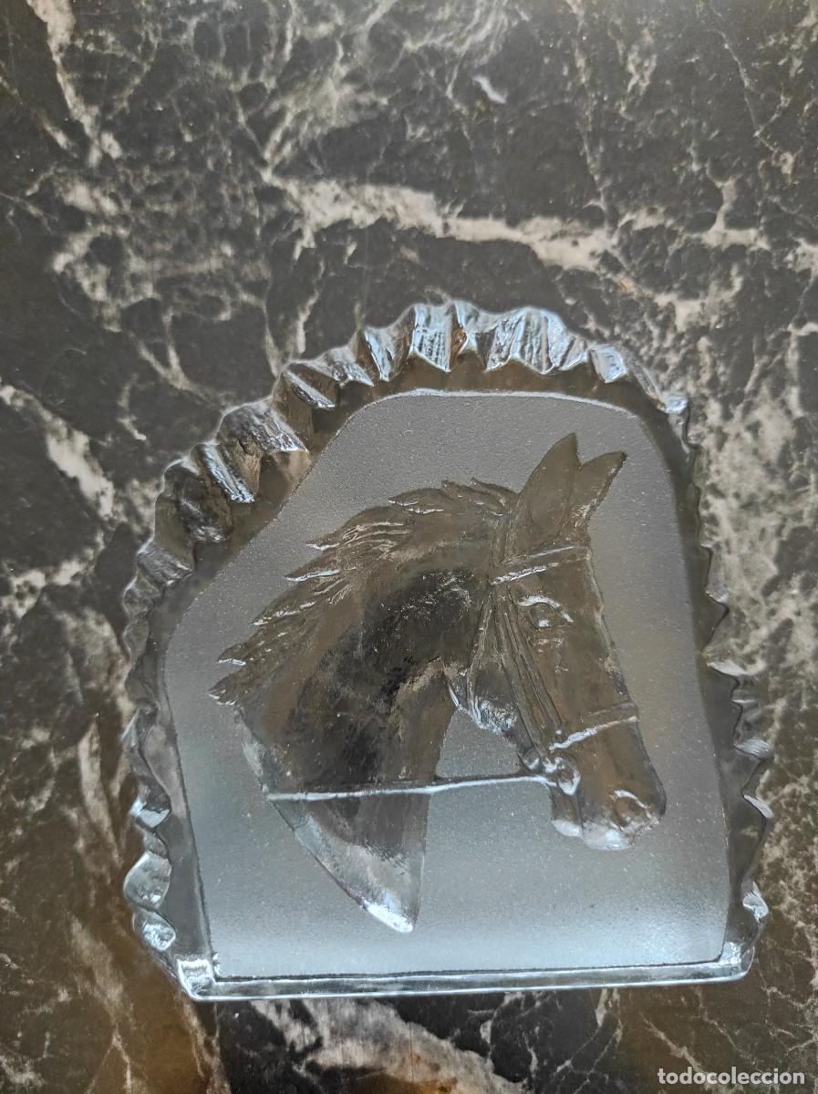 Antig&uuml;edades: Pisapapeles de cristal vintage sueco