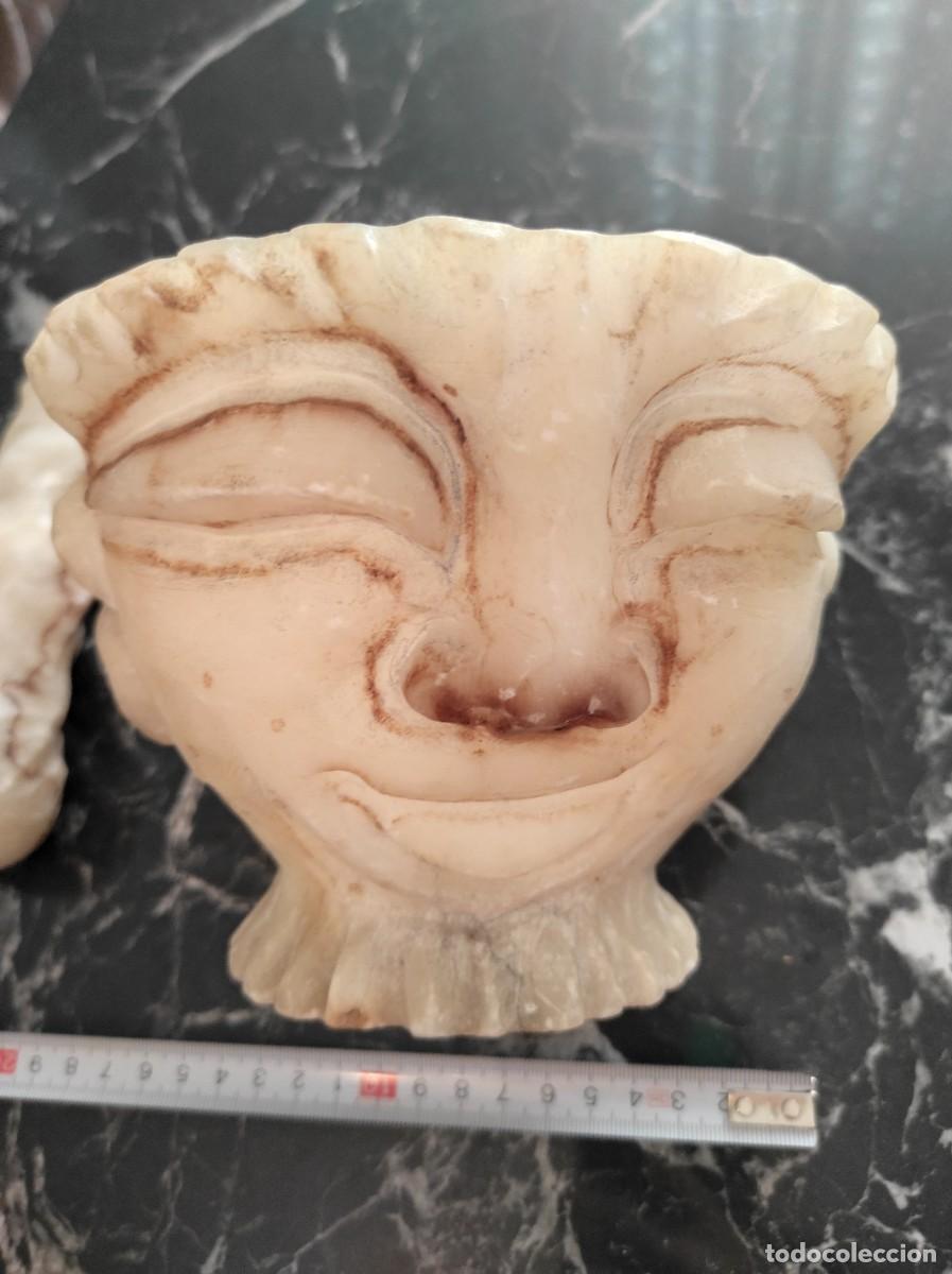Antig&uuml;edades: Mortero de piedra tallada con cara sonriente - Foto 1