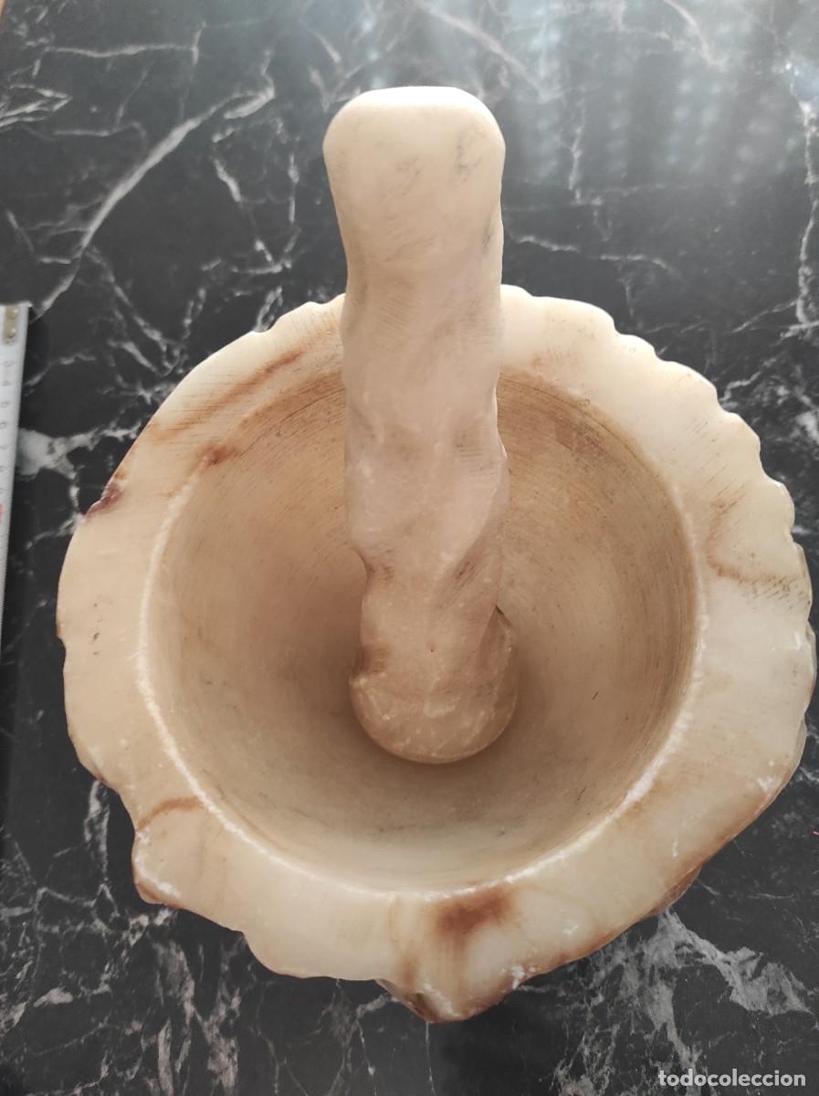 Antig&uuml;edades: Mortero de piedra tallada con cara sonriente - Foto 2