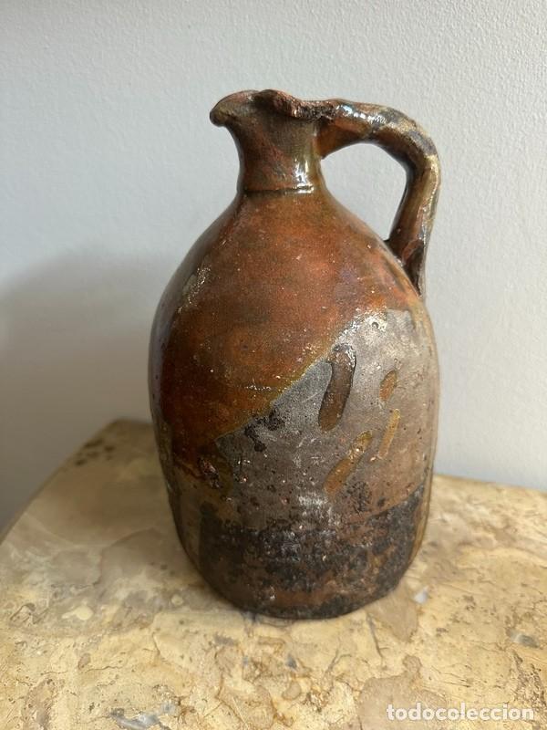 Antig&uuml;edades: ANTIGUA JARRA ACEITERA DE BARRO DE ALCORISA - TERUEL