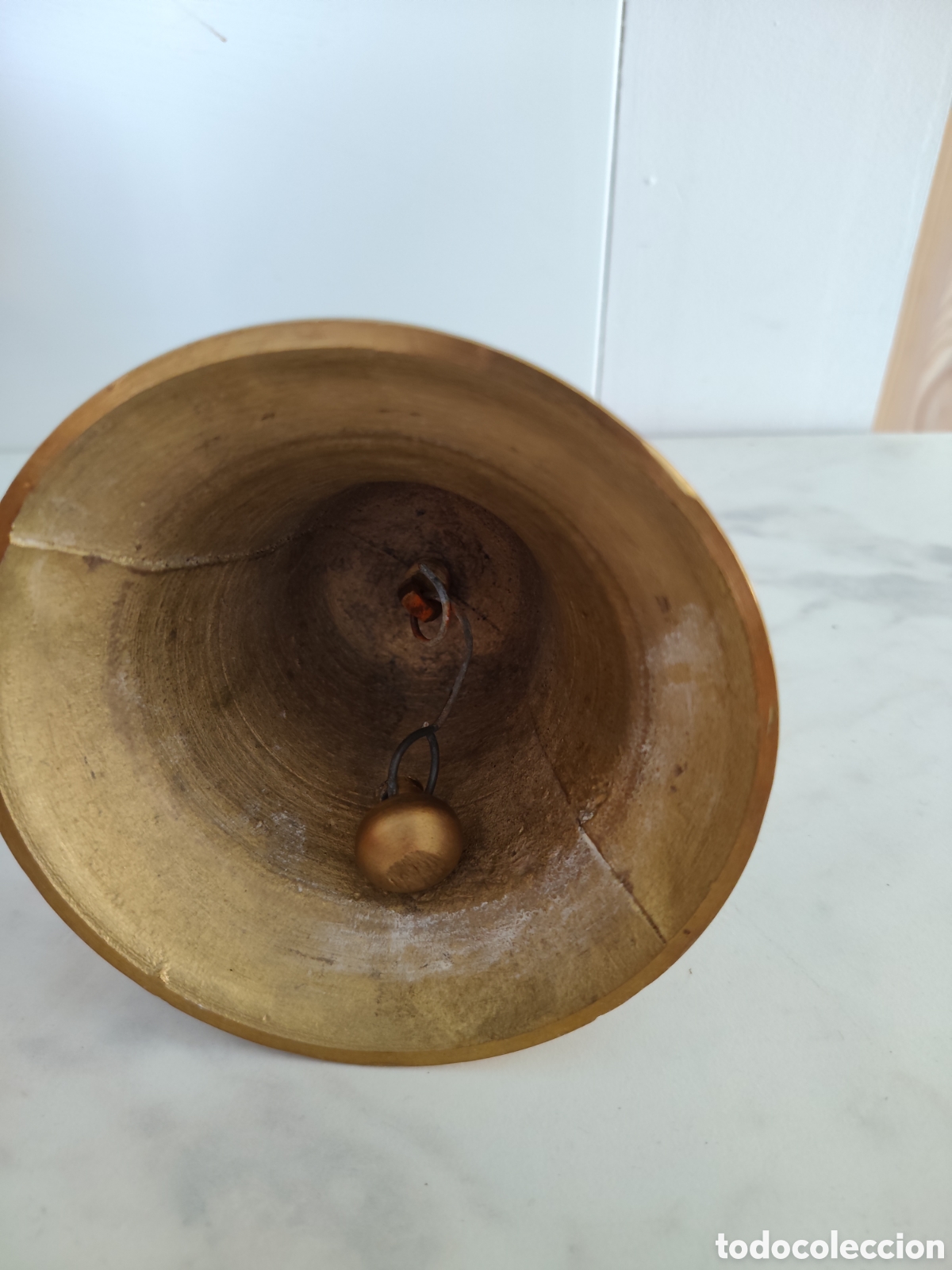 Antig&uuml;edades: Campana de bronce de gran tama&ntilde;o - Foto 2