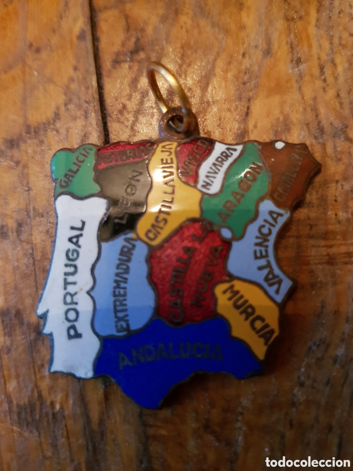 Antig&uuml;edades: ANTIGUA MEDALLA ESMALTADA DE ESPA&Ntilde;A