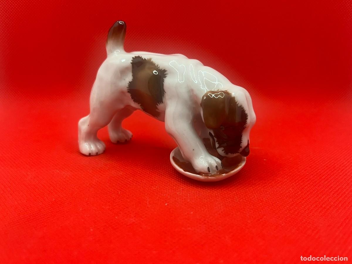 Antig&uuml;edades: Figura Perro Cachorro. Porcelana San Marco (Nove). Firmado C. Martini. Circa 1960