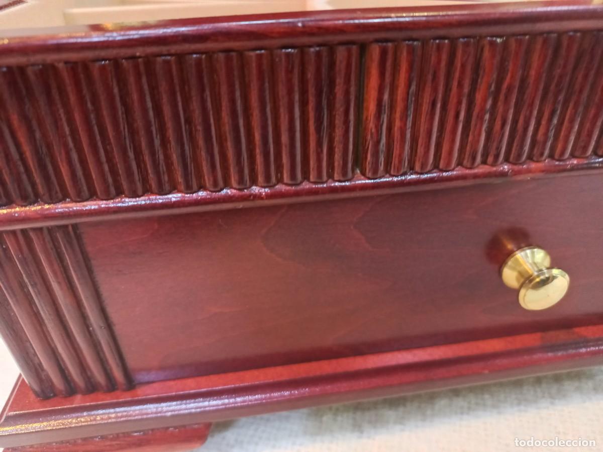 Antig&uuml;edades: JOYERO RECTANGULAR MADERA (caoba) UN CAJ&Oacute;N - Foto 4