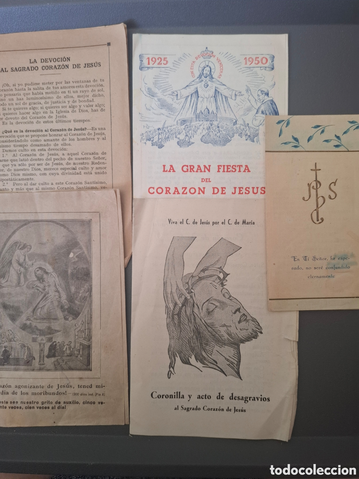 Antig&uuml;edades: Novena,coronilla y folletos al Coraz&oacute;n de Jes&uacute;s