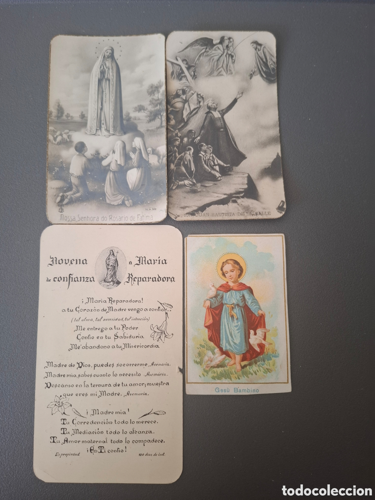 Antig&uuml;edades: Estampas antiguas y novenas al Coraz&oacute;n de Jes&uacute;s y a Mar&iacute;a Reparadora