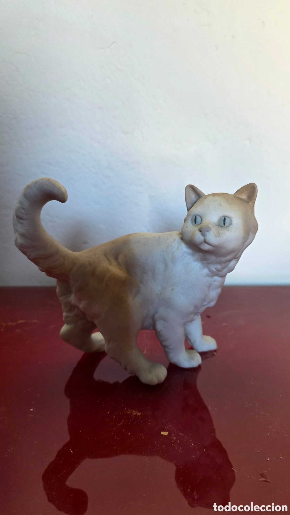 Antig&uuml;edades: Figura gatito porcelana lladro