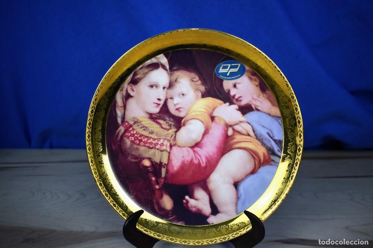 Antig&uuml;edades: Plato en porcelana de la Virgen de la silla en conmemoraci&oacute;n del Jubileo del a&ntilde;o 2000