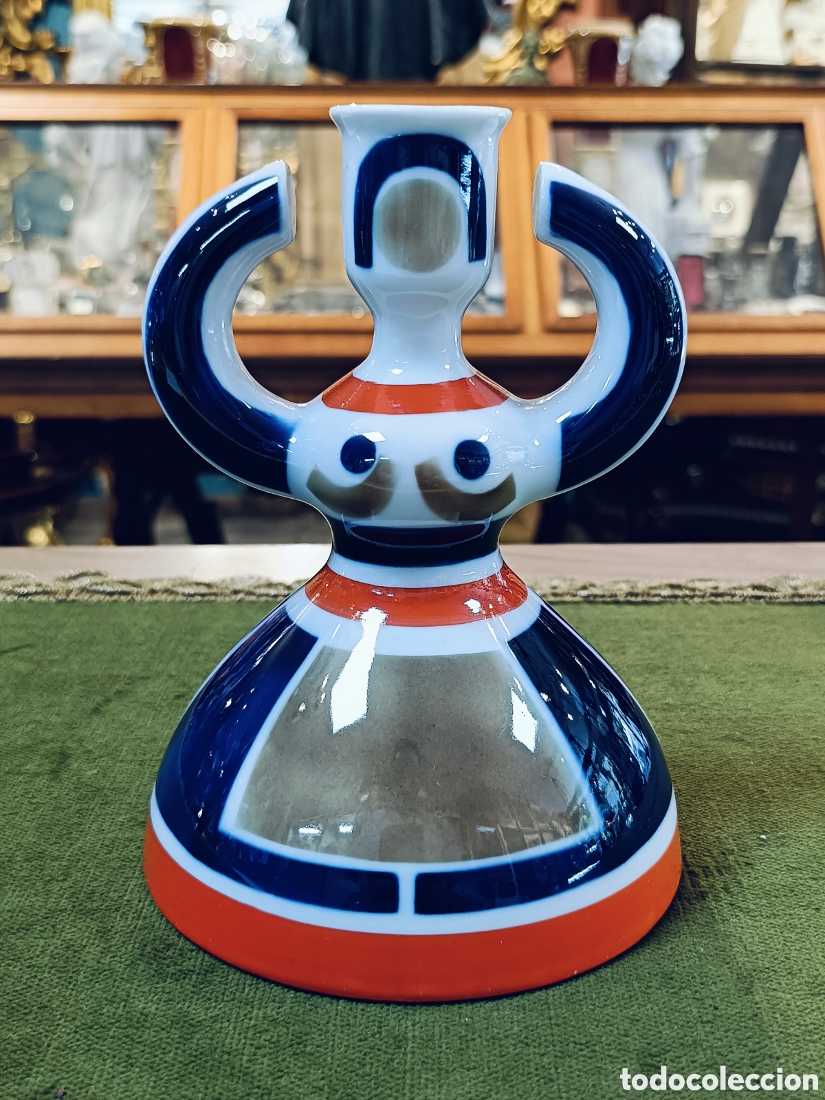 Antig&uuml;edades: SARGADELOS. CANDELABRO FIGURA FEMENINA