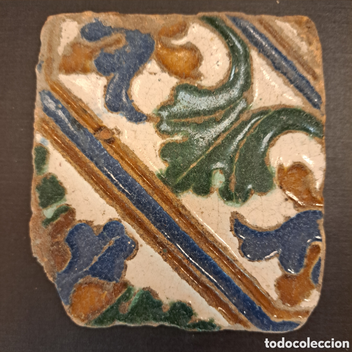 Antig&uuml;edades: Azulejo. Siglo XVI. Toledo. - Foto 5