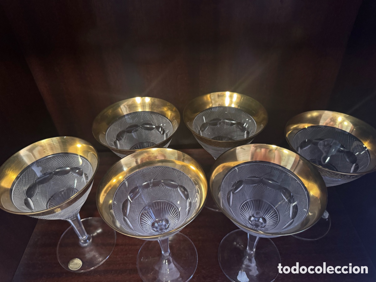 Antig&uuml;edades: Copas de cristal Moser - Foto 4