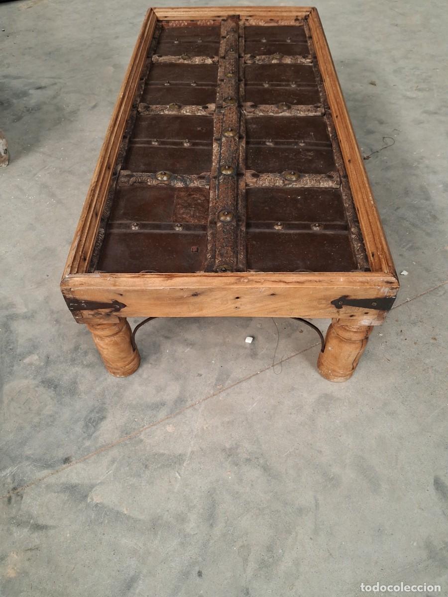 Antig&uuml;edades: Mesa de centro india vintage: - Foto 4
