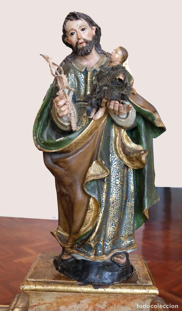 Antiquit&eacute;s: Figura de san Jos&eacute; muy antiguo