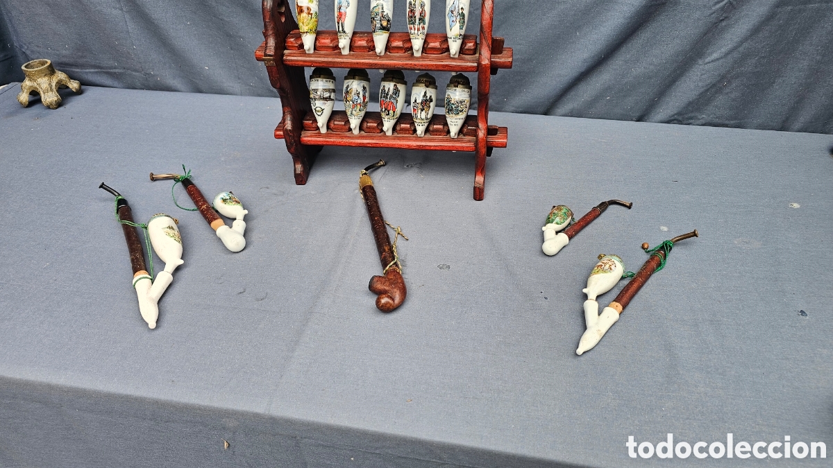 Antig&uuml;edades: Colecci&oacute;n de pipas de porcelana