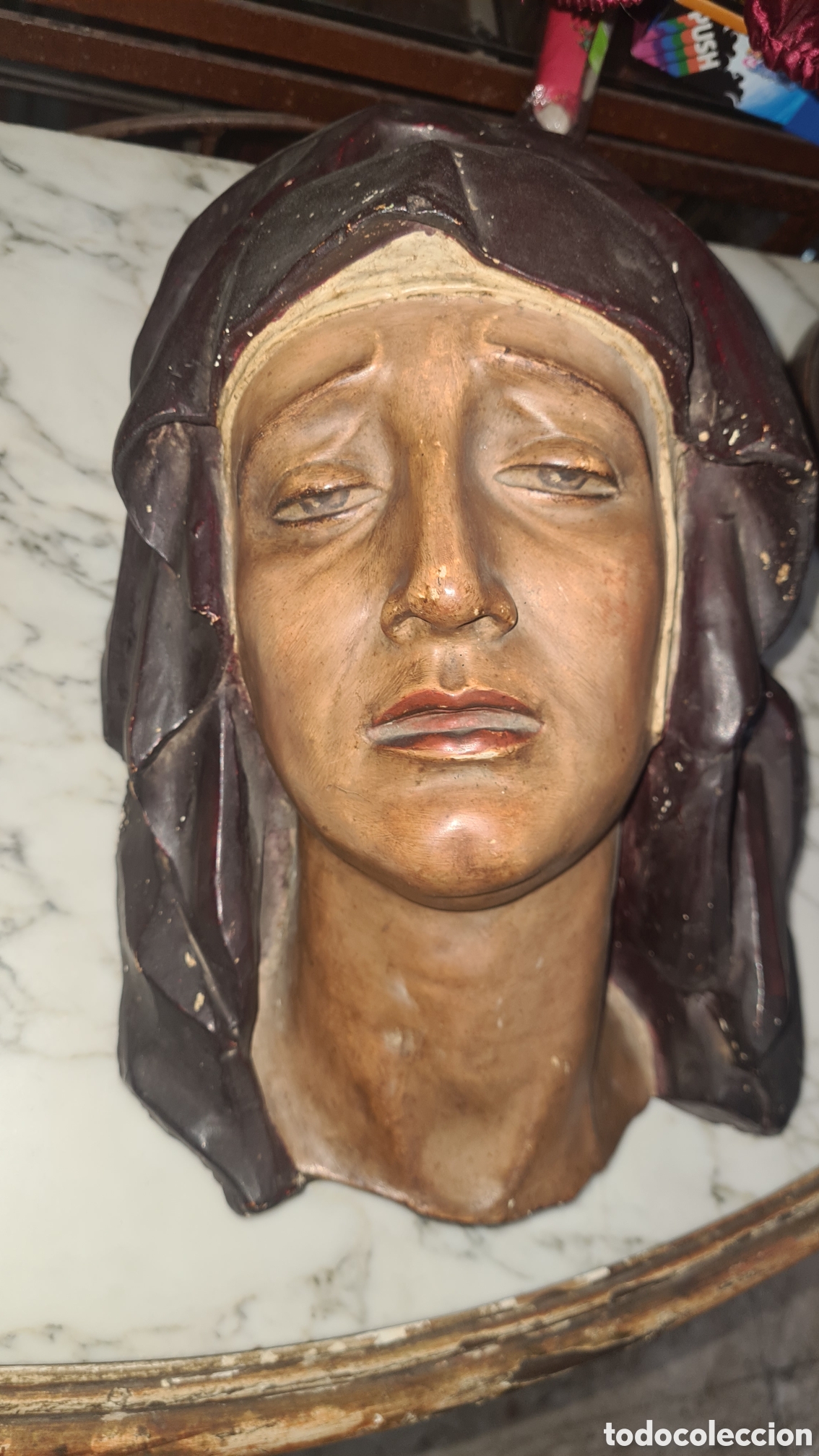 Antig&uuml;edades: Busto dolorosa antiguo escultor Juan vargas cortez.