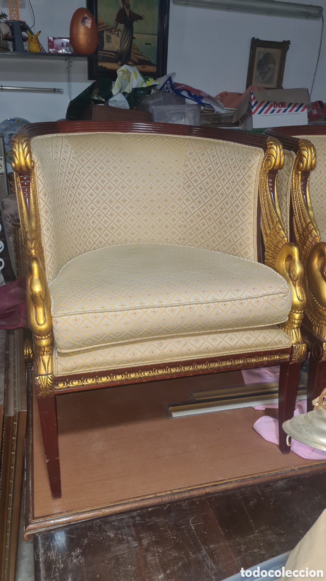 Antig&uuml;edades: Conjunto de muebles barrocos Luis 15. - Foto 7