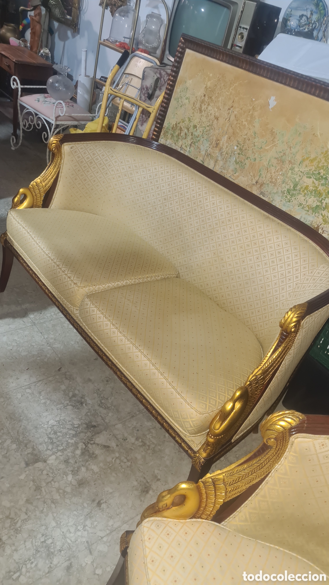 Antig&uuml;edades: Conjunto de muebles barrocos Luis 15. - Foto 1