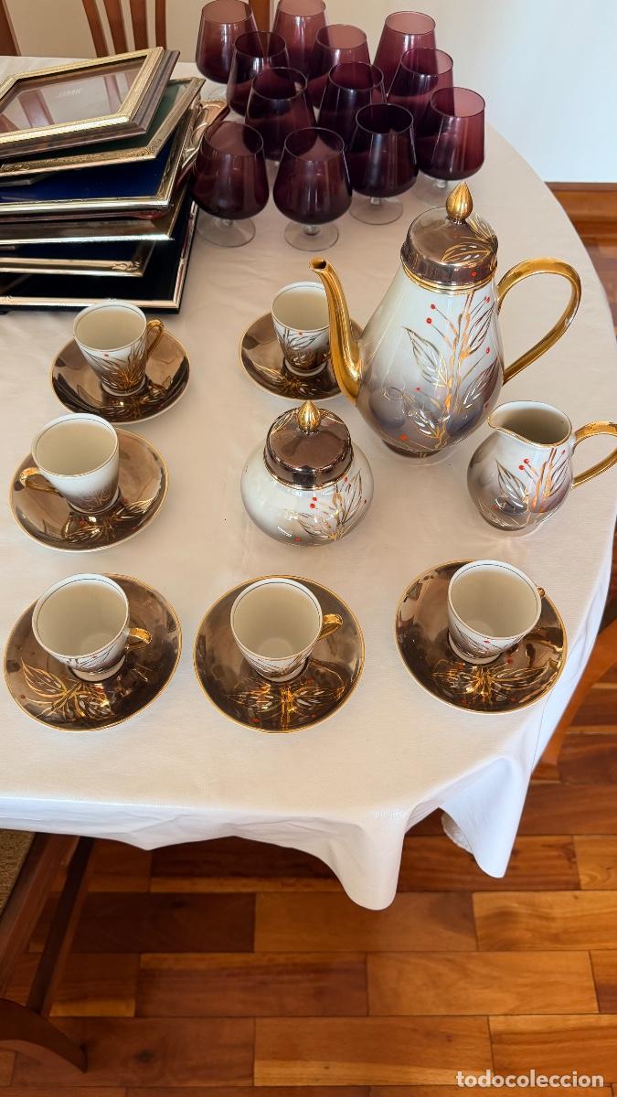 Antig&uuml;edades: Juego caf&eacute; Capeans en perfecto estado