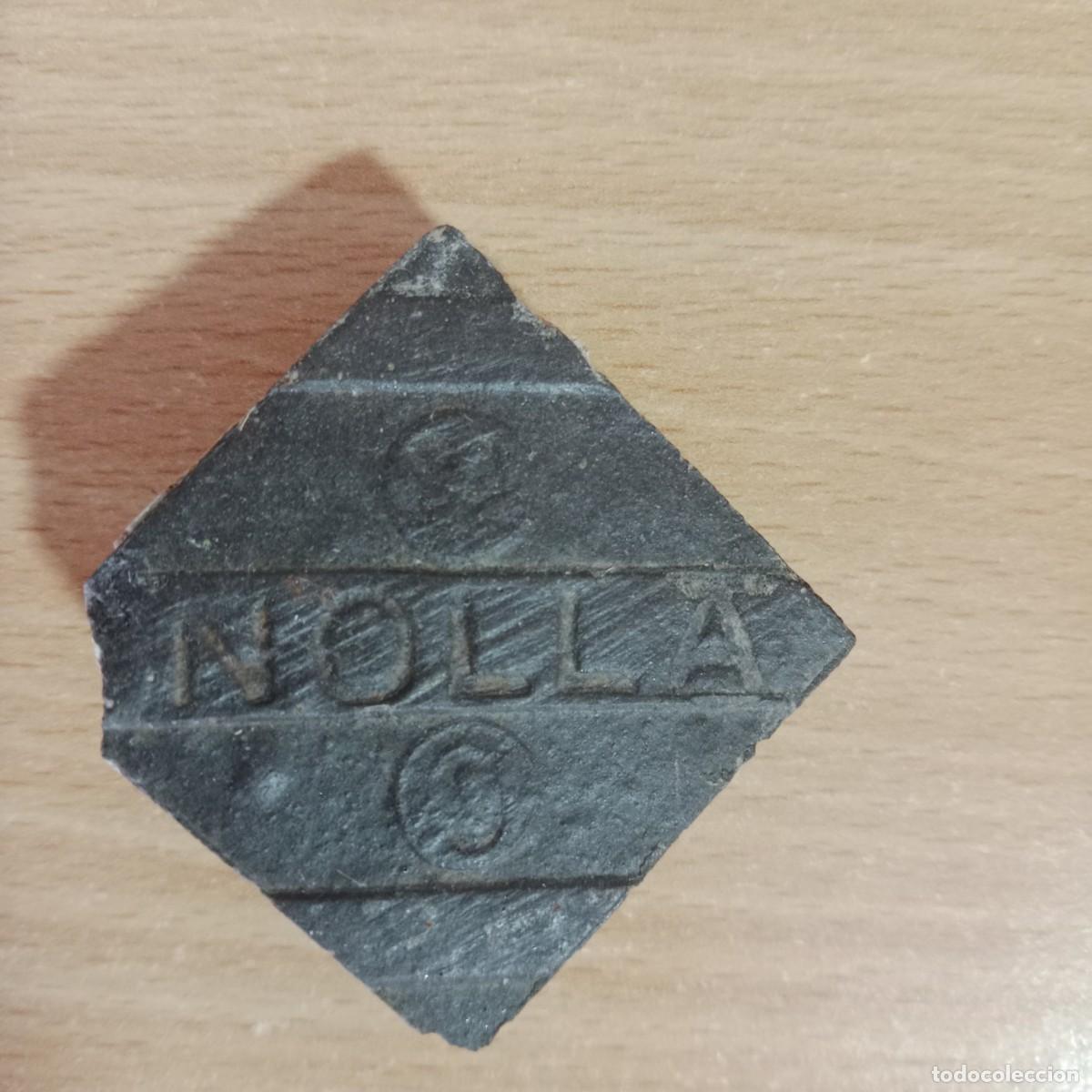 Antig&uuml;edades: BALDOSA HDRA&Uacute;LICA - BALDOS&Iacute;N - 4 CM X 4 CM - MOSAICO MIGUEL NOLLA S.A. MELIANA(VALENCIA)-A&Ntilde;O 1930.