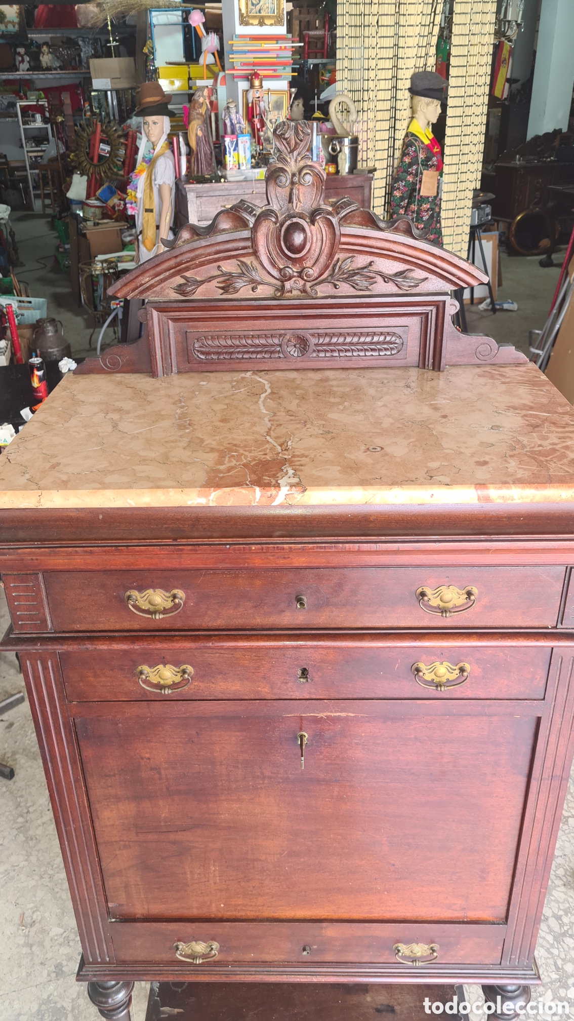 Antig&uuml;edades: Mueble secreter antiguo - Foto 2