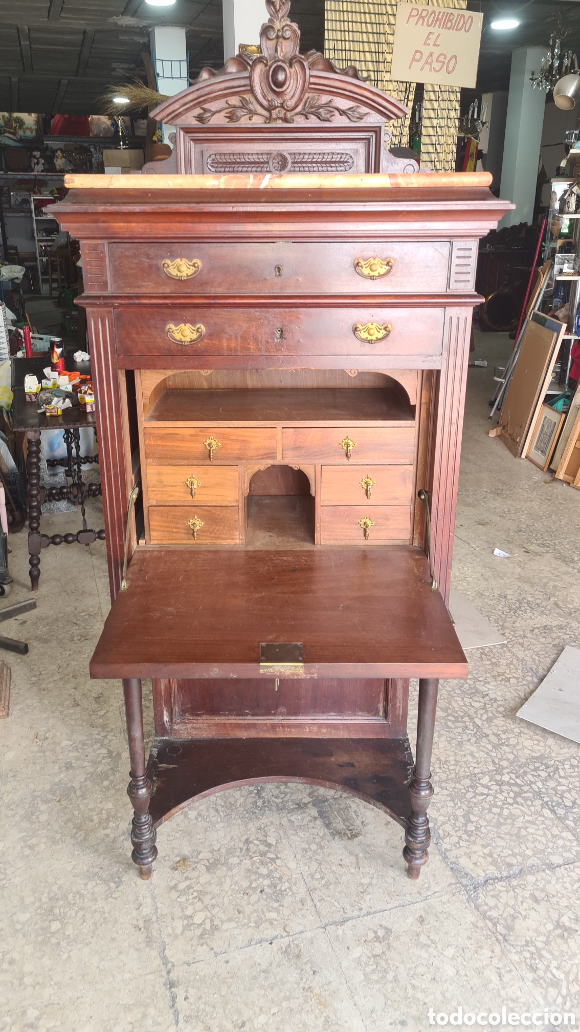 Antig&uuml;edades: Mueble secreter antiguo - Foto 3